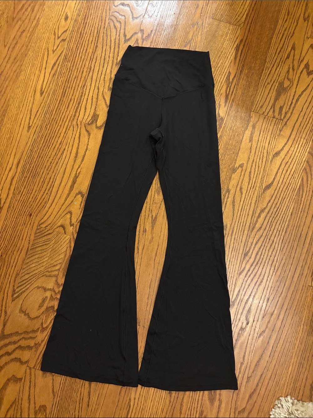 High-Waist Black Wide Leg Yoga Pants
